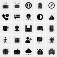 25 iconos de negocios universales vector ilustración de icono creativo para usar en proyectos relacionados con la web y dispositivos móviles