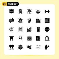 25 Creative Icons Modern Signs and Symbols of sport ramadan light muslim dates Editable Vector Design Elements
