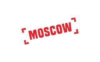 MOSCOW RUSSIA rubber stamp texture with grunge style on white background vector