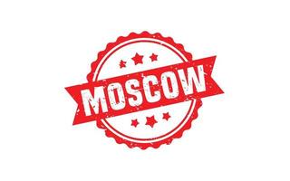 MOSCOW RUSSIA rubber stamp texture with grunge style on white background vector