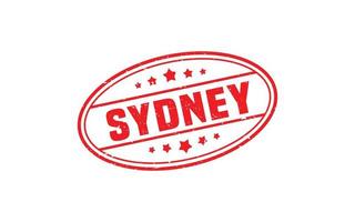 SYDNEY AUSTRALIA rubber stamp with grunge style on white background vector