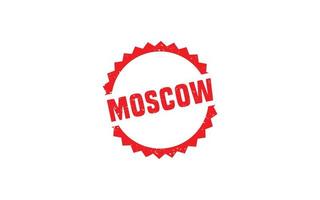 MOSCOW RUSSIA rubber stamp texture with grunge style on white background vector