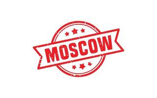 MOSCOW RUSSIA rubber stamp texture with grunge style on white background vector