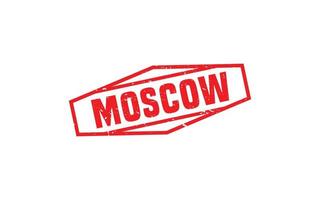 MOSCOW RUSSIA rubber stamp texture with grunge style on white background vector