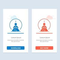 Mental Concentration Concentration Meditation Mental Mind  Blue and Red Download and Buy Now web Widget Card Template vector