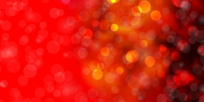 Light Red, Yellow vector layout with circles.