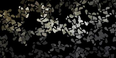 Dark gray vector background with random forms.