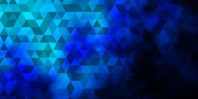 Dark BLUE vector background with polygonal style.