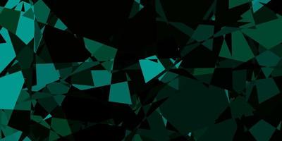 Dark Green vector pattern with polygonal shapes.