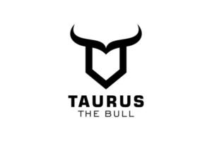 Letter D logo, Bull logo,head bull logo, monogram Logo Design Template Element vector