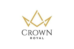 initial logo letter L with crown vector symbol illustration design