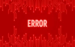 Errors in the protection of the Internet network. photo