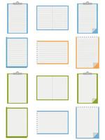 diseño de elementos de cuaderno. icono de cuaderno. vector