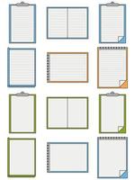 Notebook element design. Notebook icon. vector