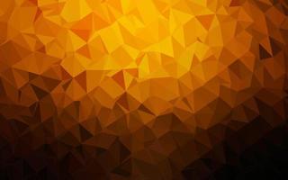 Dark Yellow, Orange vector blurry triangle template.