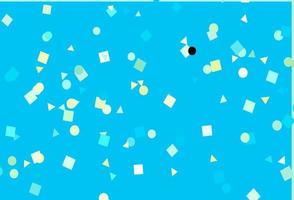 Light Blue, Yellow vector texture in poly style with circles, cubes.