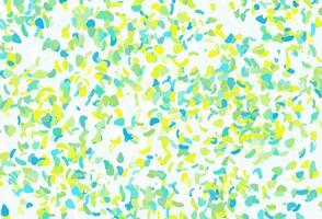 Light blue, yellow vector template with memphis shapes.