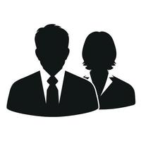 Man and woman avatar illustration vector