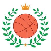 ilustración del logotipo de baloncesto. vector