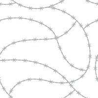 Seamless barbed wire. vector image.