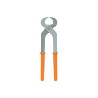 Pliers tool flat design vector