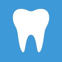 Tooth icon symbol isolated, vector image.