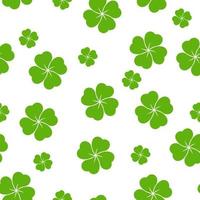 Four leaf clover seamless pattern vector