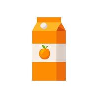 Package orange juice vector