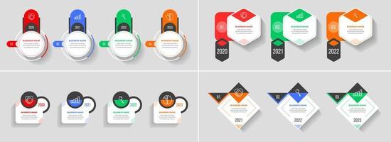 Colorful Vector Business Infographic elements Templates Design with Eps 10.