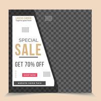 Supper Fashion sale discount offer for new year promotional post web banner template vector