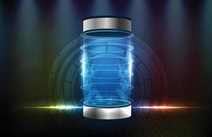 abstract background of futuristic neon colorful stainless tube vector