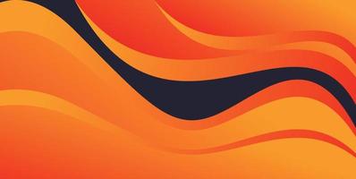 Abstract background of modern gradient fluid with orange background color. suitable for any theme vector