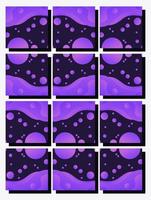 abstract background with purple color for social media template background vector