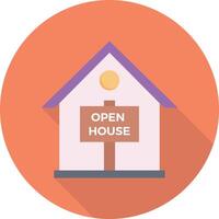 open house vector illustration on a background.Premium quality symbols.vector icons for concept and graphic design.