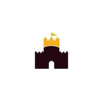 Castle vector logo design. Castle Tower logo Template Vector.