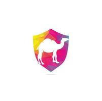 diseño de ilustración de icono de vector de plantilla de logotipo de camello