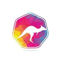 Kangaroo logo Design Vector Template. Kangaroo Fast Logo Concepts