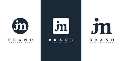 Modern Letter JM Logo, suitable for any business or identity with JM or MJ initials. vector