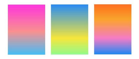 Set Of Colorful Gradient Background. Suitable For Banner, Ads, Social Media Post, and Wallpaper. vector