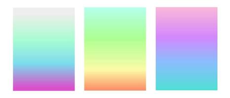 Set Of Colorful Gradient Background. Suitable For Banner, Ads, Social Media Post, and Wallpaper. vector