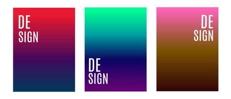 Set Of Colorful Gradient Background. Suitable For Banner, Ads, Social Media Post, and Wallpaper. vector