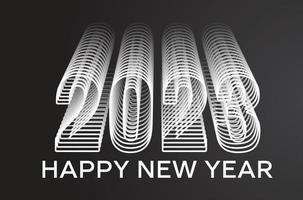 feliz año nuevo 2023 hermoso diseño de ilustración vector