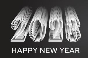 Happy New year 2023 Beautiful Illustration Design vector