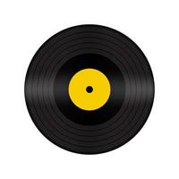 Realistic vinyl record. Vector, record for gramophone. Classic vinyl record for music. Editable isolated object. vector