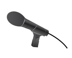 microphone on a white background vector