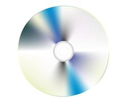 disco cd sobre un fondo blanco vector