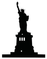 Statue of Liberty on a white background vector