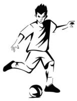 Soccer player mascot vector