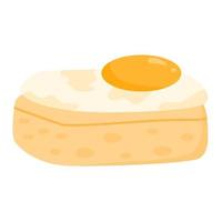 gyeran bbang egg bread snack korean vector