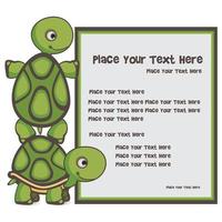 Turtle cute illustration vector